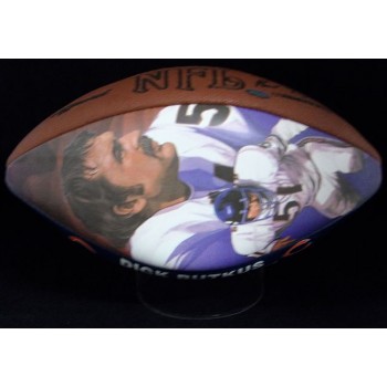 Dick Butkus Signed Wilson LE 1979 Photo Football JSA Authenticated No Air