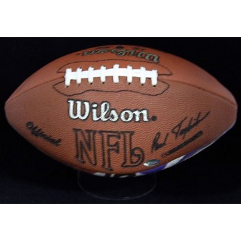Dick Butkus Signed Wilson LE 1979 Photo Football JSA Authenticated No Air