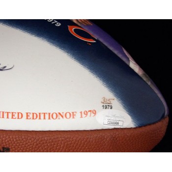 Dick Butkus Signed Wilson LE 1979 Photo Football JSA Authenticated No Air