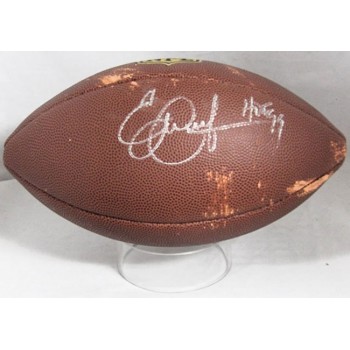 Eric Dickerson Signed Wilson NFL The Duke Football JSA Authenticated Damaged