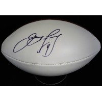 Jay Feely Signed Wilson The Duke White Panel Football NFL PSA Authenticated