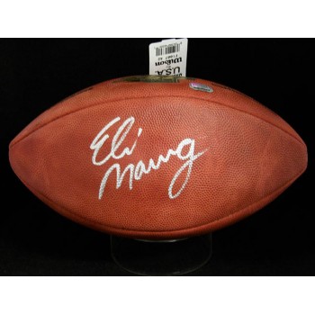 Eli Manning Signed Wilson Superbowl XLII Football JSA Authenticated No Air