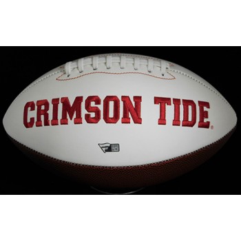 Dylan Moses Alabama Crimson Tide Signed White Panel Football Fanatic Authentic