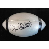 Jim Plunkett Oakland Raiders Signed Mini Plastic Football JSA Authenticated