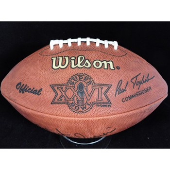 Mark Rypien Redskins Signed Wilson Super Bowl XXVI Football JSA Authenticated