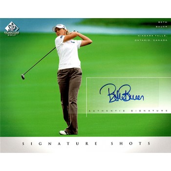 Beth Bauer Signed 2004 SP Signature Shots 8x10 Stock Photo UDA Authenticated