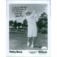 Patty Berg LPGA Golfer Signed 8x10 Glossy Photo JSA Authenticated Patty Berg LPGA Golfer Signed 8x10 Glossy Photo JSA Authenticated