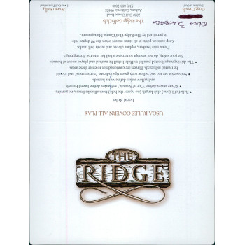 Erica Blasberg LPGA Golfer Signed The Ridge Golf Club Scorecard JSA Authentic