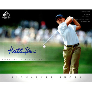 Heather Bowie Signed 2004 SP Signature Shots 8x10 Photo UDA Authenticated