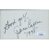 Donna Caponi LPGA Golfer Signed 3x5 Index Card JSA Authenticated Donna Caponi LPGA Golfer Signed 3x5 Index Card JSA Authenticated