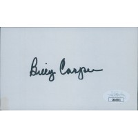 Billy Casper PGA Golfer Signed 3x5 Index Card JSA Authenticated