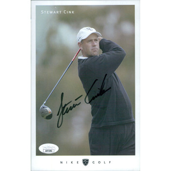 Stewart Cink PGA Golfer Signed 5.5x8.5 Cardstock Promo Photo JSA Authenticated Stewart Cink PGA Golfer Signed 5.5x8.5 Cardstock Promo Photo JSA Authenticated