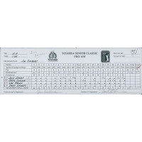Jim Colbert PGA Signed 1997 Toshiba Senior Classic Scorecard JSA Authenticated Jim Colbert PGA Signed 1997 Toshiba Senior Classic Scorecard JSA Authenticated