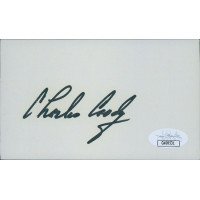 Charles Coody PGA Golfer Signed 3x5 Index Card JSA Authenticated Charles Coody PGA Golfer Signed 3x5 Index Card JSA Authenticated