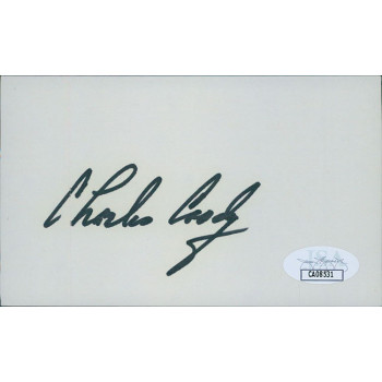 Charles Coody PGA Golfer Signed 3x5 Index Card JSA Authenticated