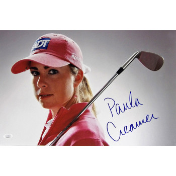 Paula Creamer LPGA Golfer Signed 12x18 Glossy Photo JSA Authenticated