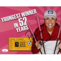 Paula Creamer LPGA Golfer Signed 8x10 Matte Photo JSA Authenticated Paula Creamer LPGA Golfer Signed 8x10 Matte Photo JSA Authenticated