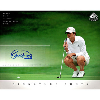 Laura Diaz Signed 2004 SP Signature Shots 8x10 Stock Photo UDA Authenticated