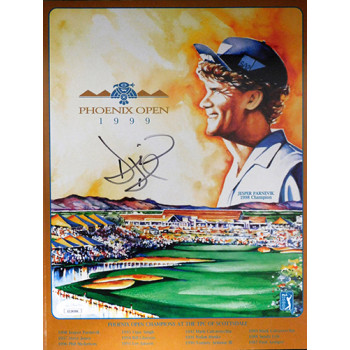 David Duval Signed 1999 Phoenix Open Program JSA Authenticated