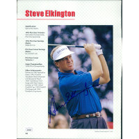 Steve Elkington PGA Golfer Signed 8.5x11 Cut Magazine Page Photo JSA Authentic Steve Elkington PGA Golfer Signed 8.5x11 Cut Magazine Page Photo JSA Authentic