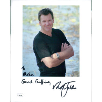 Nick Faldo PGA Golfer Signed 8x10 Cardstock Photo JSA Authenticated Nick Faldo PGA Golfer Signed 8x10 Cardstock Photo JSA Authenticated