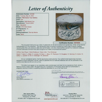 GTE West Classic Signed Hat by 19 Golfers Gary Player Lee JSA Authenticated GTE West Classic Signed Hat by 19 Golfers Gary Player Lee JSA Authenticated