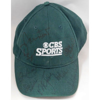 Jerry West, Jim Nantz, Gary McCord +4 Signed CBS Spors Hat JSA Authenticated