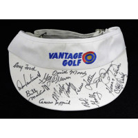 Golf Stars Doug Ford, Gene Littler x12 Signed Visor JSA Authenticated
