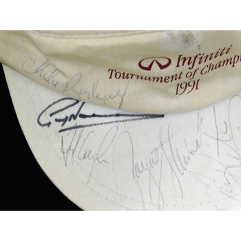 Golf Stars Hale Irwin, Fred Couples, Tom Kite x9 Signed Visor JSA Authenticated