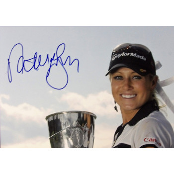 Natalie Gulbis LPGA Golfer Signed 12x18 Glossy Photo JSA Authenticated