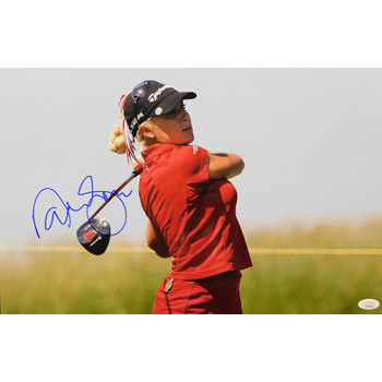 Natalie Gulbis LPGA Golfer Signed 12x18 Glossy Photo JSA Authenticated