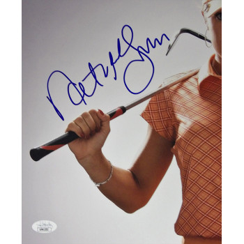 Natalie Gulbis LPGA Golfer Signed 12x18 Glossy Photo JSA Authenticated
