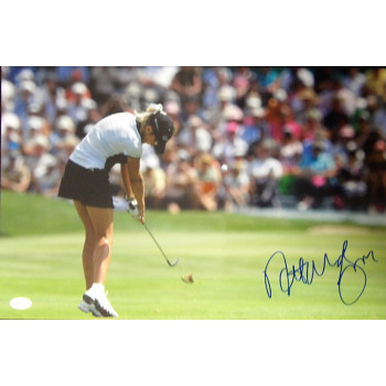 Natalie Gulbis LPGA Golfer Signed 12x18 Glossy Photo JSA Authenticated