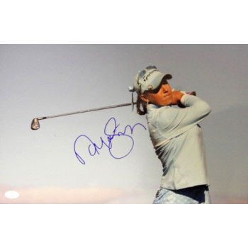 Natalie Gulbis LPGA Golfer Signed 12x18 Glossy Photo JSA Authenticated