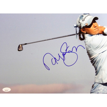 Natalie Gulbis LPGA Golfer Signed 12x18 Glossy Photo JSA Authenticated
