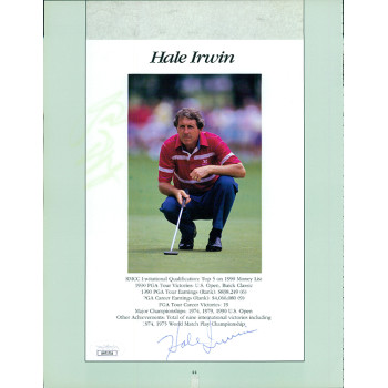 Hale Irwin and Raymond Floyd Signed 8.5x11 Cut Magazine Photo Page JSA Authentic Hale Irwin and Raymond Floyd Signed 8.5x11 Cut Magazine Photo Page JSA Authentic
