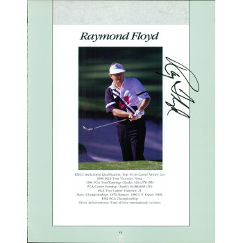 Hale Irwin and Raymond Floyd Signed 8.5x11 Cut Magazine Photo Page JSA Authentic Hale Irwin and Raymond Floyd Signed 8.5x11 Cut Magazine Photo Page JSA Authentic