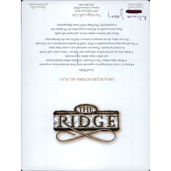 Nicole Jeray LPGA Golfer Signed The Ridge Golf Club Scorecard JSA Authenticated