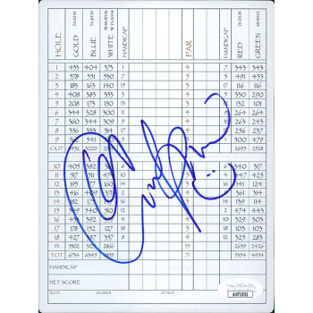 Christina Kim LPGA Golfer Signed The Ridge Golf Club Scorecard JSA Authenticated Christina Kim LPGA Golfer Signed The Ridge Golf Club Scorecard JSA Authenticated
