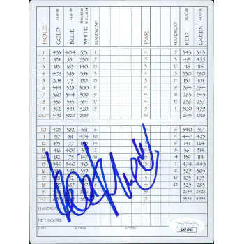Kelli Kuehne LPGA Golfer Signed The Ridge Golf Club Scorecard JSA Authenticated Kelli Kuehne LPGA Golfer Signed The Ridge Golf Club Scorecard JSA Authenticated