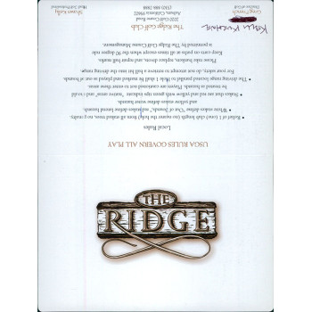 Kelli Kuehne LPGA Golfer Signed The Ridge Golf Club Scorecard JSA Authenticated Kelli Kuehne LPGA Golfer Signed The Ridge Golf Club Scorecard JSA Authenticated