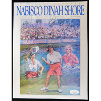 Nancy Lopez Dawn Coe-Jones Signed Nabisco Dinah Shore Program JSA Authenticated