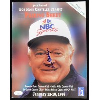 Andrew Magee Signed 1998 Bob Hope Classic Pairing Sheet Program JSA Authentic
