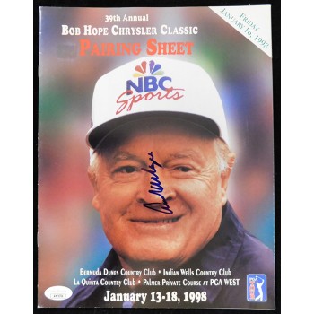 Andrew Magee Signed 1998 Bob Hope Classic Pairing Sheet Program JSA Authentic