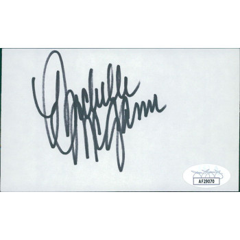 Michelle McGann LPGA Golfer Signed 3x5 Index Card JSA Authenticated