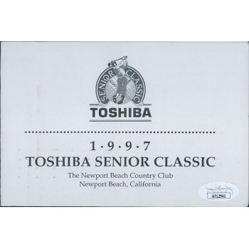 Bob Murphy PGA Signed 1997 Toshiba Senior Classic Scorecard JSA Authenticated Bob Murphy PGA Signed 1997 Toshiba Senior Classic Scorecard JSA Authenticated