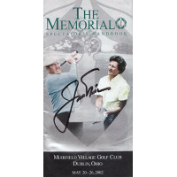 Jack Nicklaus Golfer Signed 2002 Memorial Spectator's Handbook JSA Authenticated Jack Nicklaus Golfer Signed 2002 Memorial Spectator's Handbook JSA Authenticated