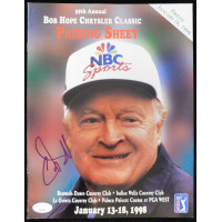 Chris O'Donnell Signed 1998 Bob Hope Classic Pairing Sheet JSA Authenticated
