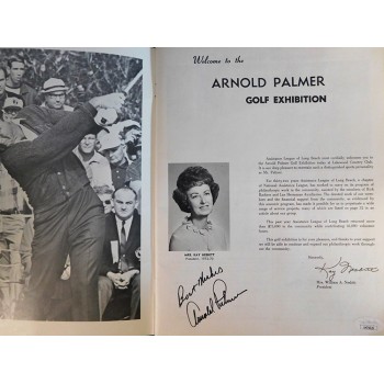 Arnold Palmer and Robert Stack Signed 1972 Exhibition Program JSA Authenticated