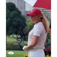 Suzann Pettersen LPGA Golfer Signed 8x10 Glossy Photo JSA Authenticated Suzann Pettersen LPGA Golfer Signed 8x10 Glossy Photo JSA Authenticated